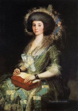 Francisco goya Painting - Retrato de la esposa de Juan Agustín Cean Bermúdez Romántico moderno Francisco Goya